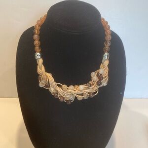 NWT Simply Fashion Beaded Necklace & Earring Set